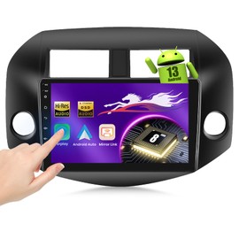 Upriding Android 15 Radio【Qualcomm 8 Core 4+64G】 for Toyota RAV4 2007-2012, 10'' Touch Screen Car Stereo with Wireless Carplay Android Auto, GPS/6G WiFi/DSP/Bluetooth/SWC/Mic, Backup Cam