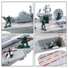 deAO Aircraft Carrier Toy with Scale Model Warplanes Warships Military