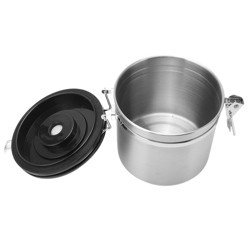 Coffee Bean Storage Stainless Steel Airtight Container Coffee with 30ml