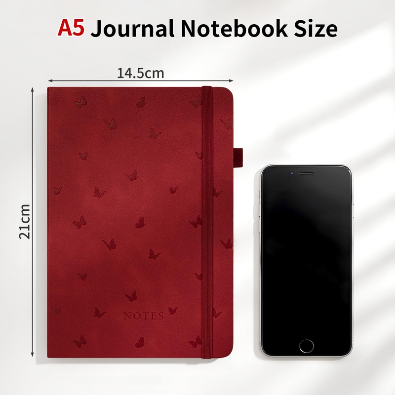 Umriox A5 Lined Journal Notebook, 365 Pages Thick Hardcover Journals