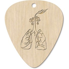 7 x 'Lung & Roots' Guitar Picks/Pendants (GP00006282)