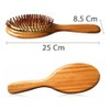Cepillo De Bambú Madera Natural Biodegradable, Peine para el Cabello