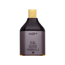 Xiwai Mini DisplayPort 1.4 Source to HDMI 2.0 Display 8K 60hz UHD 4K Mini-DP to HDMI Male Monitor Adapter Connector