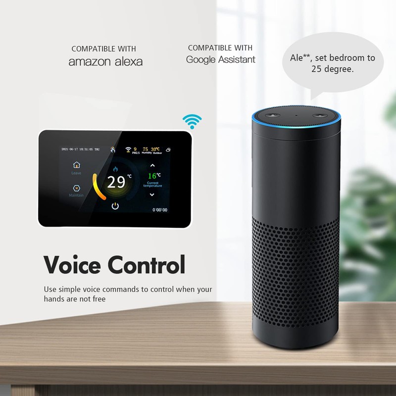 85-275V Wi-Fi Smart Thermostat Programmable Thermostat 5+2/6+1/7 Days Schedule APP