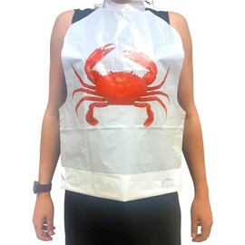 AMSCO Disposables Disposable Crab Bibs - Clothing Protectors for Crawfish, Lobster, Seafood Boil, Restaurants or Home