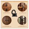 Mystic Colonial Cast Iron Colonial Ring Pull Handle, Black, Set