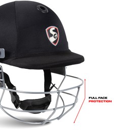 Cricket Helmet SG Blazetech (Black, Medium)