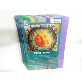 Pacon (250) Pacon Tru-Ray Construction Paper 9" x 12" Cool Assorted Colors 5 packs 50