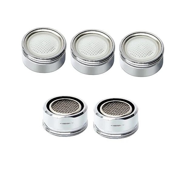 55/64 Inch Faucet Aerator 5 PCS, Kitchen Sink Aerator Flow