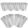 SHERCHPRY 6Pcs Pudding Molds Aluminum Baking Cups Cupcake Mould Muffin
