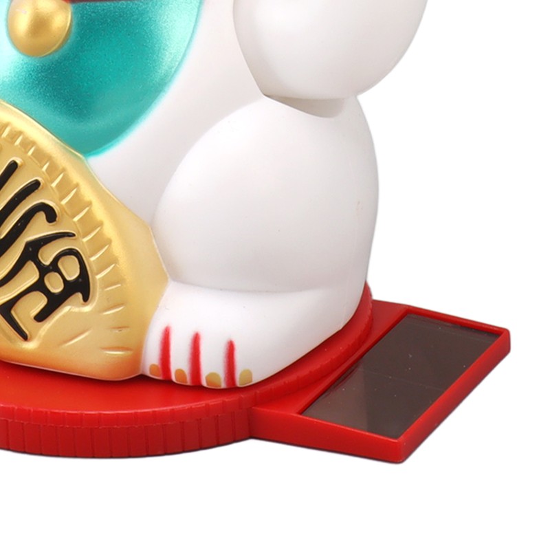 Solar Energy Powered Wealth Welcoming Cat with Waving Arm 6