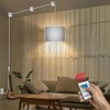 ZSLAIFU 15FT Plug in Pendant Light, Hanging Lamp with Switch,Gray