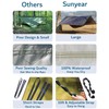 Sunyear Hammock Camping with Rain Fly Tarp and Net, Portable