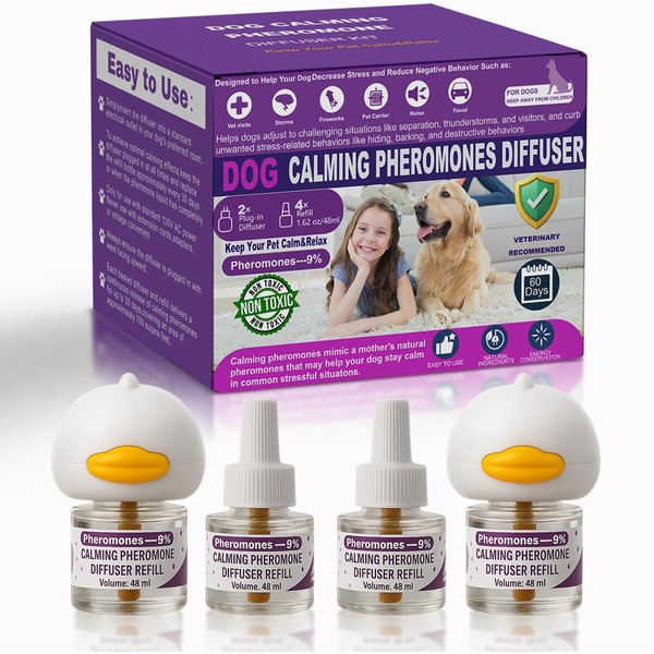 Monadev Dog Calming Pheromones Diffuser 6 in 1 Kit Appeasing