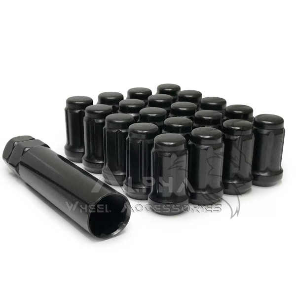 Unbranded 20 Black 6 Spline Lug Nuts For Toyota Lexus