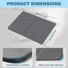 TOWEBOORY Stone Bath Mat, Diatomaceous Earth Shower Mat, Non-Slip Super