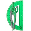 Mr. Pen- Compass and Protractor Set, Lush Garden Green, Compass