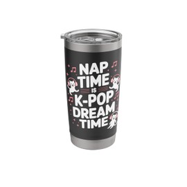 K-Pop Dance Korean Pop Music Cat Owner South Korea Kpop Stainless Steel Insulated Tumbler