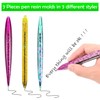 3Pcs Pen Resin Mold, Epoxy Resin Molds with 45Pcs Ink