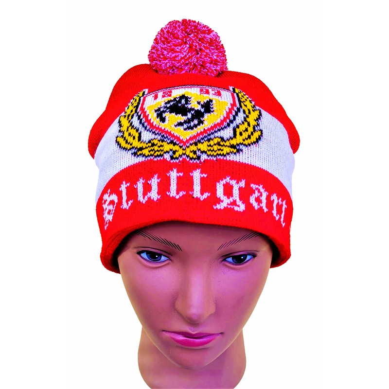 Generic Stuttgart Beanie 1893 (Meine Stadt - Mein Verein), Red,