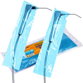 Blue Refill 500/PK 2.5 inch X 10 inch Dental Air Water Syringe Sleeves with Precut Opening,3 -Way Syringes (Blue, Refill 500/PK)