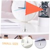ORFOFE Set of 6 Plastic Mini Flag Holders Desk Flag