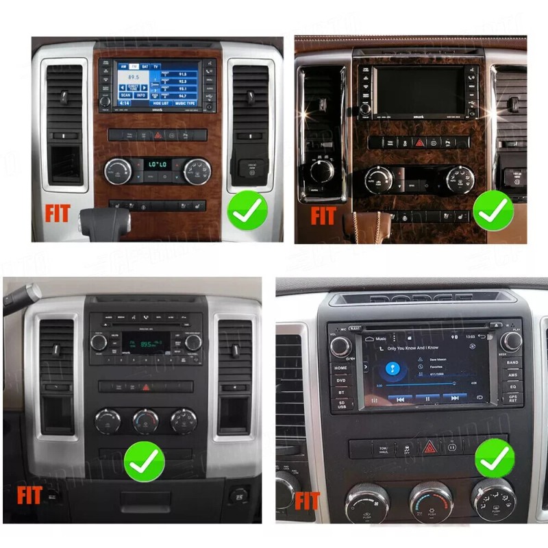 CFRIATO For 2009-2012 Dodge RAM 1500 2500 3500 Carplay Car