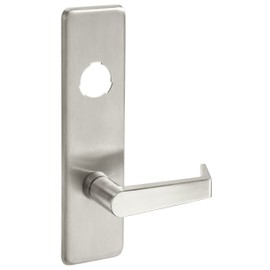 Yale AU 426F X 630 X RHR x LC Exit Device, Lever Handle Outside Trim, Classroom, Cylinder Controls Lever, Less Cylinder, RHR, 630 Satin Stainless Finish