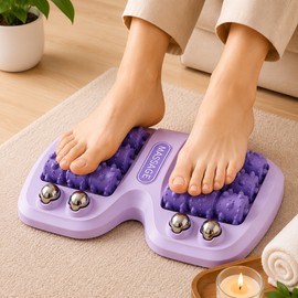 Foot Massager Roller for Relaxation and Daily Foot Care – Raised Trigger Point Design for Home, Office and Travel Use