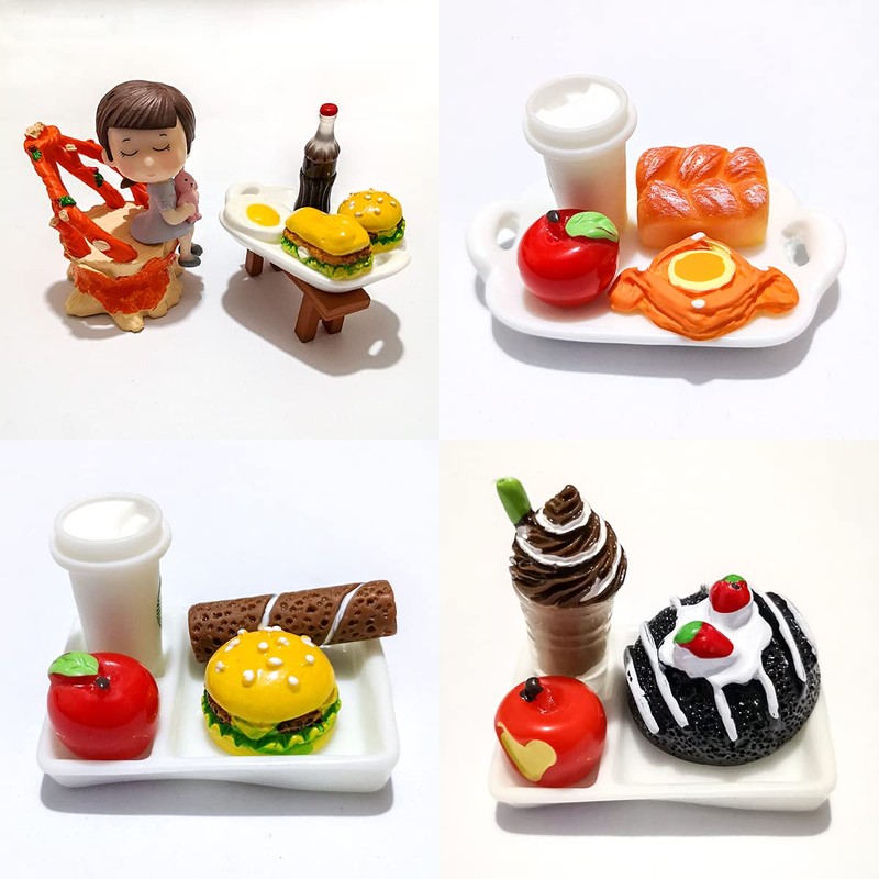 Nuanmu Miniature Food Drink Bottles Pretend Play Kitchen Game Party