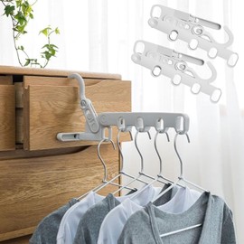 2PCS Folding Drying Racks - Multifunctional 5-Hole Hangers for Travel, Hotel Apartments, Business Trips, Home Laundry and Outdoor Camping