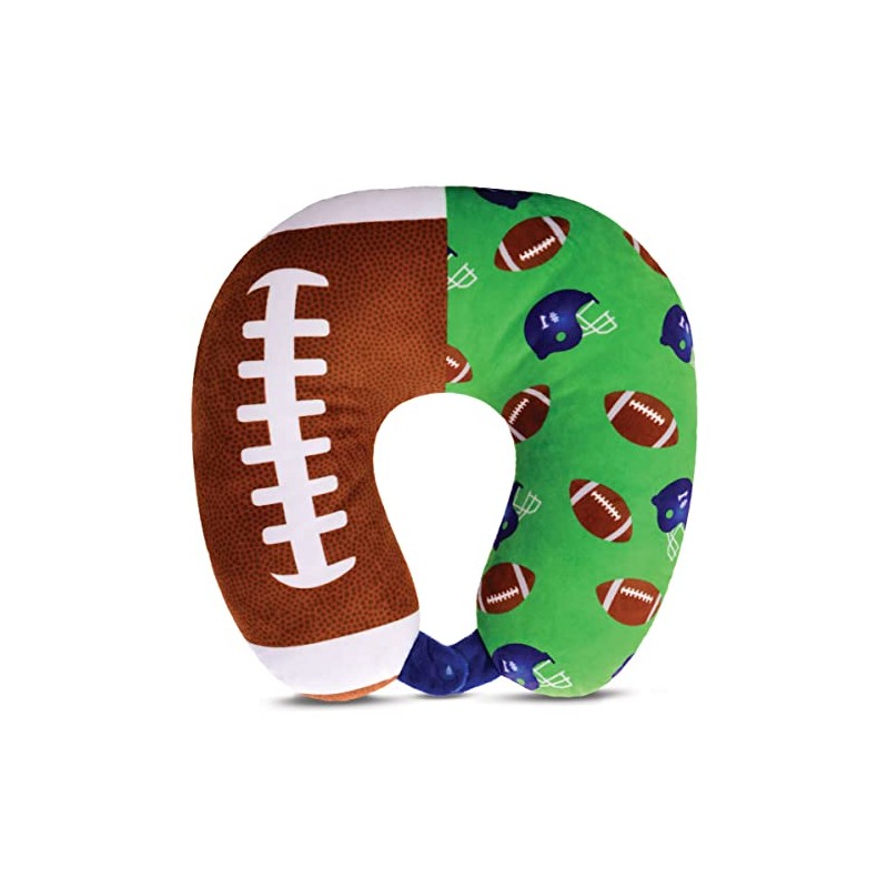 iscream Silky Fleece 12" Neck Support Pillow - Touchdown