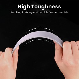 Boxed ABS Like Resin Hard Tough 3D Printer Resin Photopolymer UV Curing 3D Resin Liquid with High Precision Suit for GK3 Ultra SLA/LCD/DLP Printing Functional Mechanical Print Clear Red 1.2KG