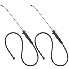 Dunkive 2 Packs Replacement Sprayer Wands with Hoses Compatible with Ryobi, 24 Inch Spray Part with Adjustable Nozzle, Trigger Wand, Hose, Adjustable Universal Spray Wands Match 3/8'' Hose