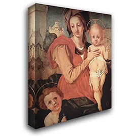 Madonna and Child with The Young Saint John 20x24 Gallery Wrapped Stretched Canvas Art by Jacopo Pontormo