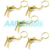 AAProTools Set of 5 Pcs Speculum Keychain Gold Stainless Steel