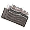 24Pcs Oil Paint Brushes Gray Assorted Styles Different Sizes Ergonomic
