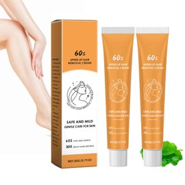 EONFAVE Enthaarungscreme Gesicht, 2 Stück Oberlippen Haarentfernungscreme, Gesichtshaarentferner für Frauen, Hair Removal Cream Für Gesicht Und Körper, Sanfte Beruhigende, Wirksame Haarentfernung