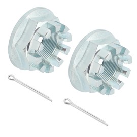 M MATI 2 Pcs Rear Axle Nuts with Pins for Honda Rancher 350 400 420 Foreman 400 450 500 520 Recon 250 Rubicon 500 520 Rincon 650 680 90304-HM7-A10 90304-HM7-000 94201-40400