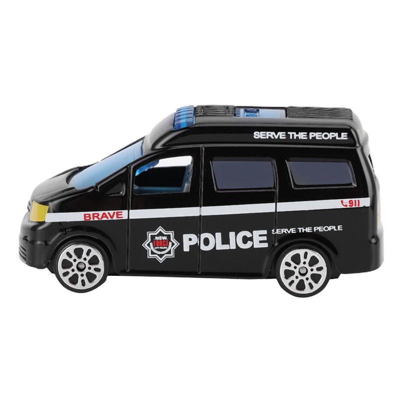 6pcs 1:64 Engineering Car Model Alloy Simulation Vehicle Car Model