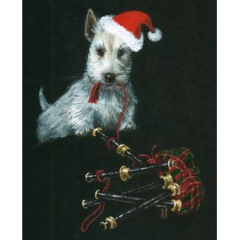 8X10 PRINT OF PAINTING SCOTTISH TERRIER SCOTTIE RYTA XMAS GIFT FOLK ART PORTRAIT