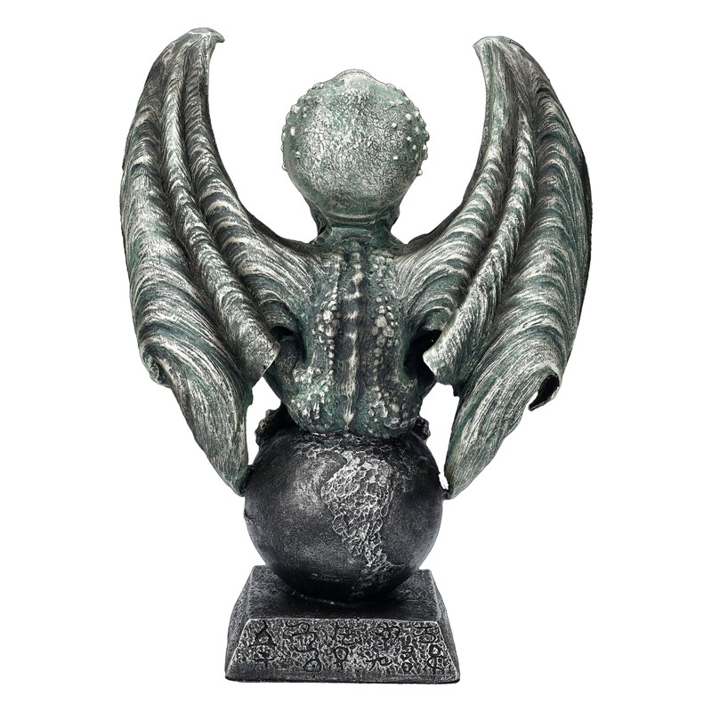 Pacific Giftware Cthulhu Figure on Globe - Demon Statue Devil
