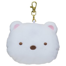 K-Company Sumikko Gurashi Face Pass Case, Shirokuma CPC1-SG-SK H1.4 x W 5.2 x D 1.6 inches (11.2 x 13.3 x 4 cm)