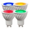 LIDESENMO 2-Pack LED Landscape Light 5W GU10 Red Green Blue
