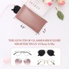 MEIRED Glasses Case 2 Pcs Soft Squeeze Top Sunglass Pouch,