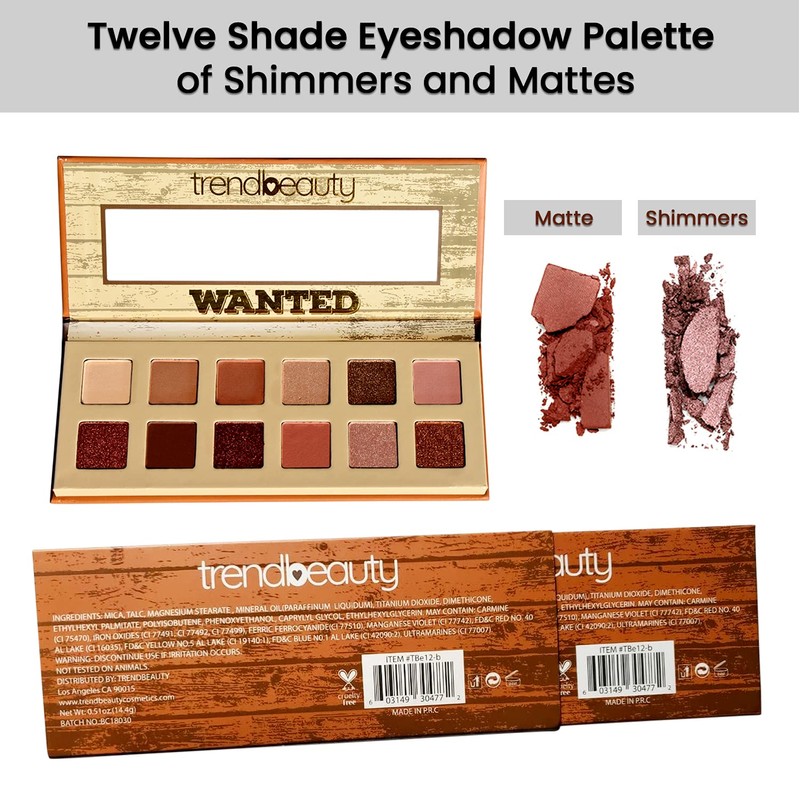 Wanted: 12 Color Eyeshadow Palette By Trend Beauty