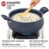Hawkins Ceramic Nonstick Handi, 5 Litre, Induction Biryani Pot, Granite
