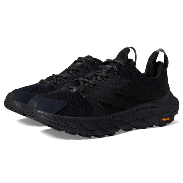 Hoka Men's Anacapa Aero Low Hiking Boot, Black/Black, 10