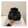 PETITCHOU Pouch, Pleat, Drawstring Shoulder, Diagonal, Compact, Small, Lightweight, Korean