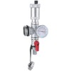 AQUA HEATING Bleed Valve and Drain Tap with Thermometer for